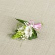 WHITE ALSTROEMERIA GROOM BUTTONHOLE